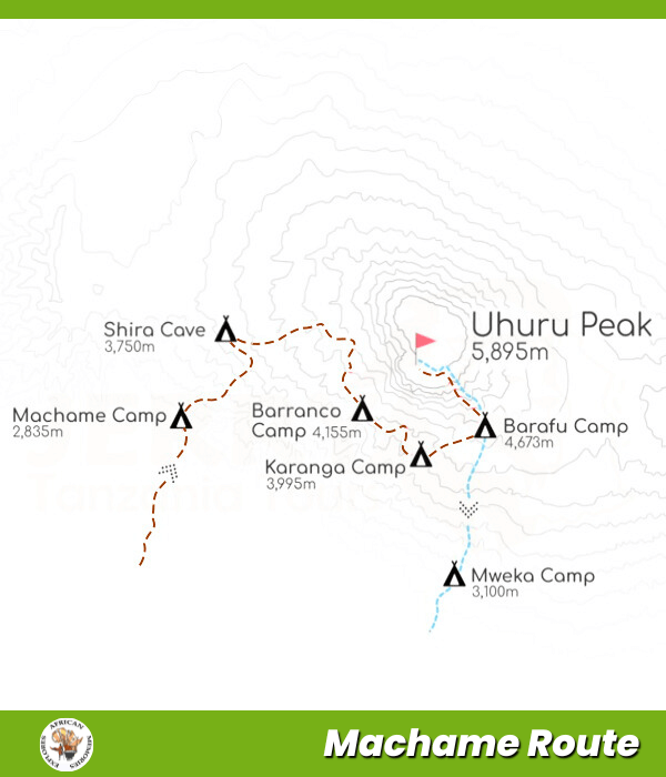 machame route map